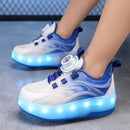 Tênis Infantil Pumello com Rodinhas e Luzes LED