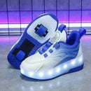 Tênis Infantil Pumello com Rodinhas e Luzes LED