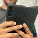 Case Samsung Carteira Couro 2 em 1 com Compartimentos