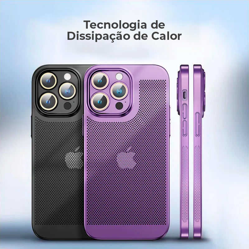 Case iPhone Galvanizada com Dissipação de Calor