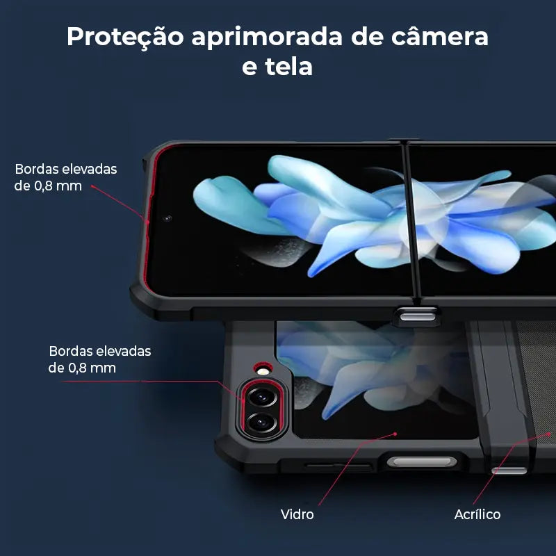 Case Samsung Z Flip Blindada Anti Impacto