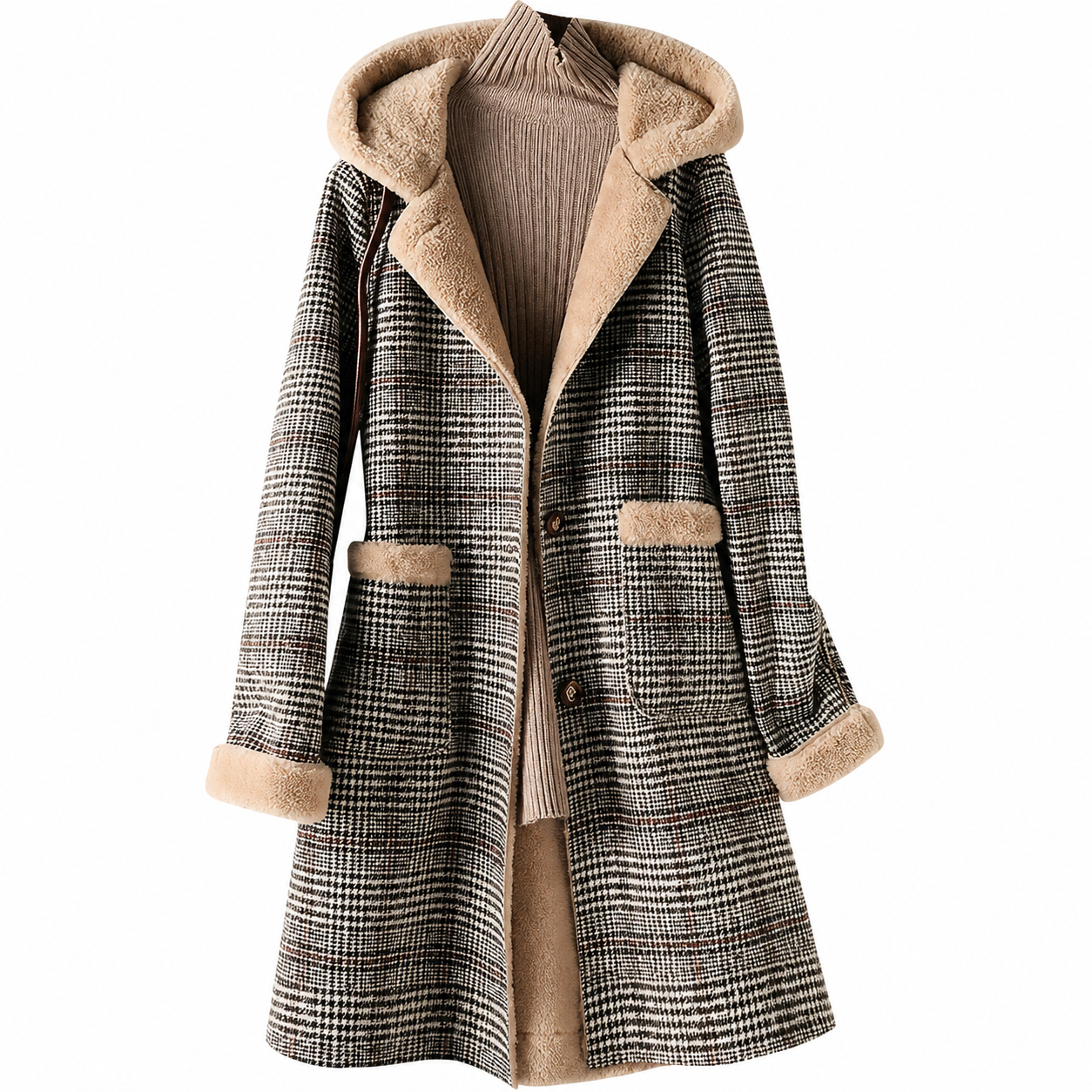 Casaco Feminino Forrado Elegante e Charmoso Elegance