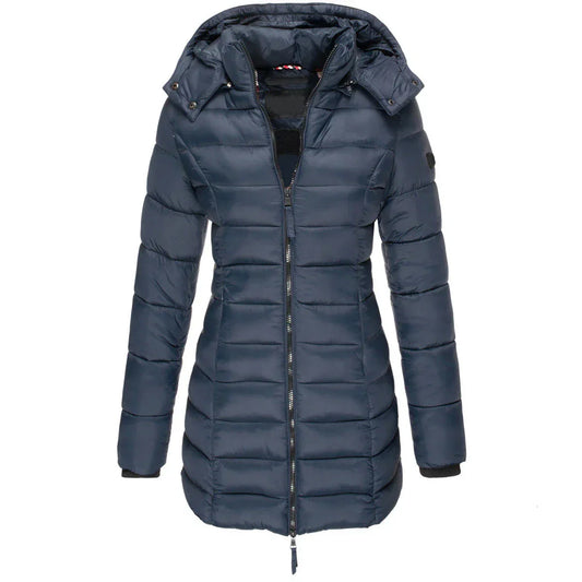 Casaco Feminino de Inverno com Capuz e Zíper - Acolhedor, Elegante e Leve - (Promoção de Inverno 2026)