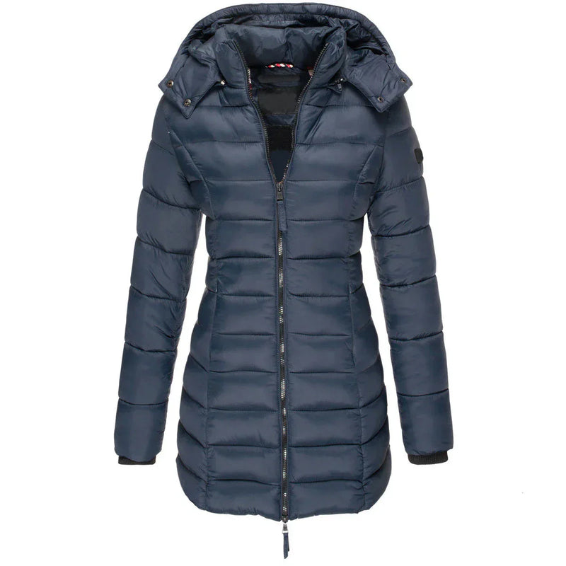 Casaco Feminino de Inverno com Capuz e Zíper - Acolhedor, Elegante e Leve - (Promoção de Inverno 2026)