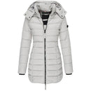 Casaco Feminino de Inverno com Capuz e Zíper - Acolhedor, Elegante e Leve - (Promoção de Inverno 2026)