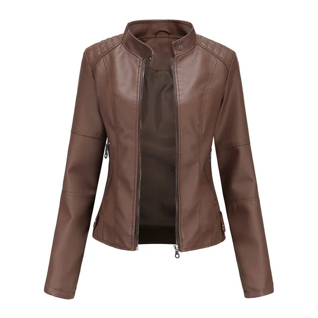 Jaqueta Feminina de Couro - Modern