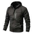 Jaqueta Masculina de Inverno com Capuz Estilo Parka Forrada