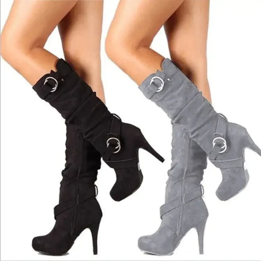 Bota Feminina Cano Alto Salto Fino (Promoção de Inverno 2026)
