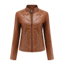 Jaqueta Feminina Estilo Biker com Zíper Luxy - (Promoção de Inverno 2026)