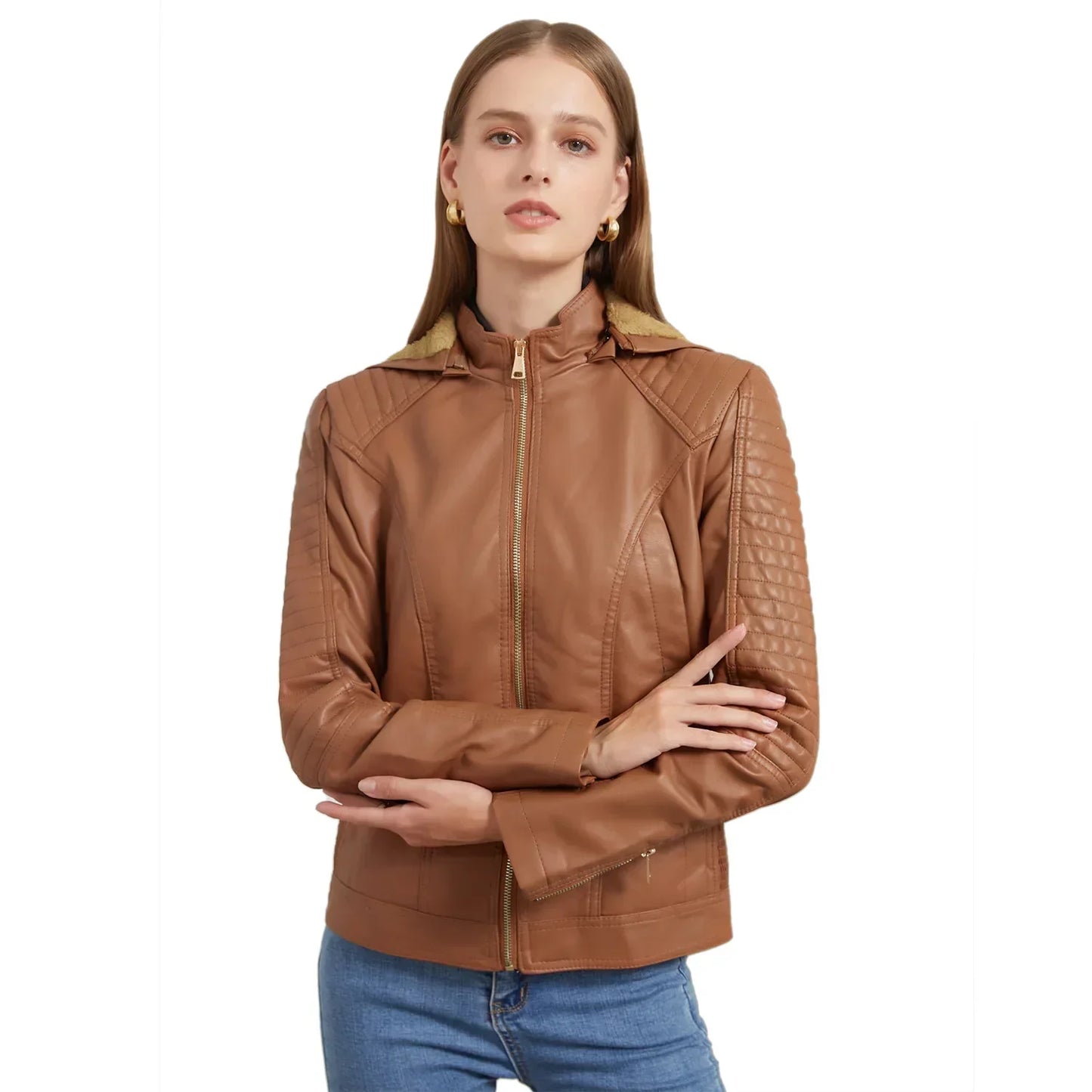 Jaqueta Feminina Oversized com Capuz de Inverno - (Promoção de Inverno 2026)