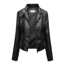 Jaqueta Feminina Slim com Gola Alta Estilo Biker - (Promoção de Inverno 2026)