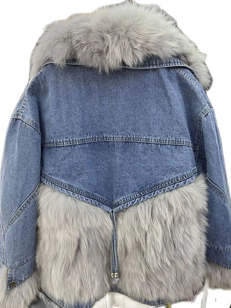 Casaco Feminino Jeans Para Inverno Peluciado Confortável – (Promoção de Inverno 2026)