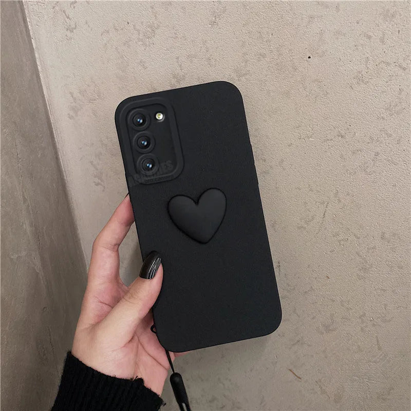 Case Samsung Silicone 3D - Love Heart