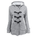Casaco Feminino Básico com Capuz e Zíper - Sobretudo Casual para Outono/Inverno - (Promoção de Inverno 2026)