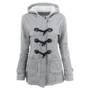 Casaco Feminino Básico com Capuz e Zíper - Sobretudo Casual para Outono/Inverno - (Promoção de Inverno 2026)