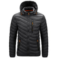 Jaqueta Masculina Puffer Leve com Capuz e Isolamento Térmico
