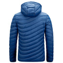 Jaqueta Masculina Puffer Leve com Capuz e Isolamento Térmico