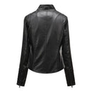 Jaqueta Feminina Slim com Gola Alta Estilo Biker - (Promoção de Inverno 2026)