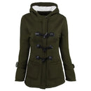Casaco Feminino Básico com Capuz e Zíper - Sobretudo Casual para Outono/Inverno - (Promoção de Inverno 2026)