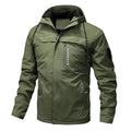 Jaqueta Masculina de Inverno com Capuz Estilo Parka Forrada