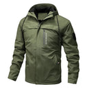 Jaqueta Masculina de Inverno com Capuz Estilo Parka Forrada