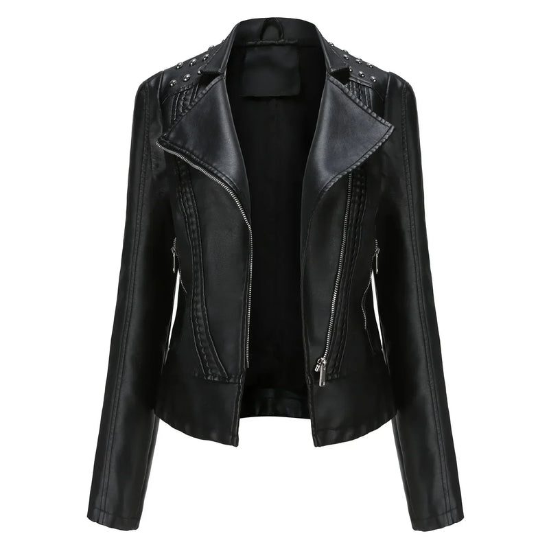 Jaqueta Feminina Fashion Style Estilo Biker com Zíper - (Promoção de Inverno 2026)