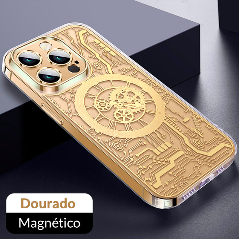 Case iPhone MagSafe Design Mecânico
