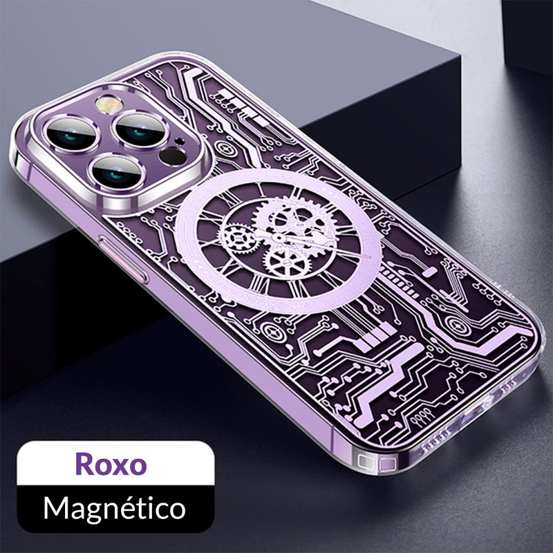 Case iPhone MagSafe Design Mecânico