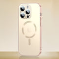 Case iPhone de Vidro Temperado Fosco com MagSafe