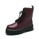Bota Feminina de Cano Curto com Cadarço