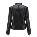 Jaqueta Feminina Estilo Biker com Zíper Luxy - (Promoção de Inverno 2026)
