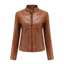 Jaqueta Feminina Estilo Biker com Zíper Luxy - (Promoção de Inverno 2026)