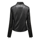 Jaqueta Feminina Slim com Gola Alta Estilo Biker - (Promoção de Inverno 2026)