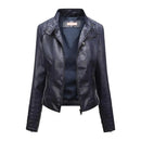 Jaqueta Feminina Slim com Gola Alta Estilo Biker - (Promoção de Inverno 2026)
