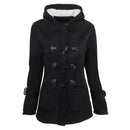 Casaco Feminino Básico com Capuz e Zíper - Sobretudo Casual para Outono/Inverno - (Promoção de Inverno 2026)