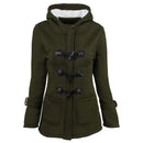 Casaco Feminino Básico com Capuz e Zíper - Sobretudo Casual para Outono/Inverno - (Promoção de Inverno 2026)