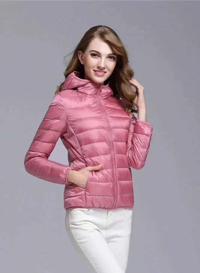 Jaqueta Puffer Feminina com Capuz Annabele
