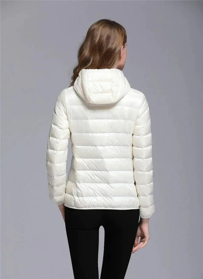 Jaqueta Puffer Feminina com Capuz Annabele
