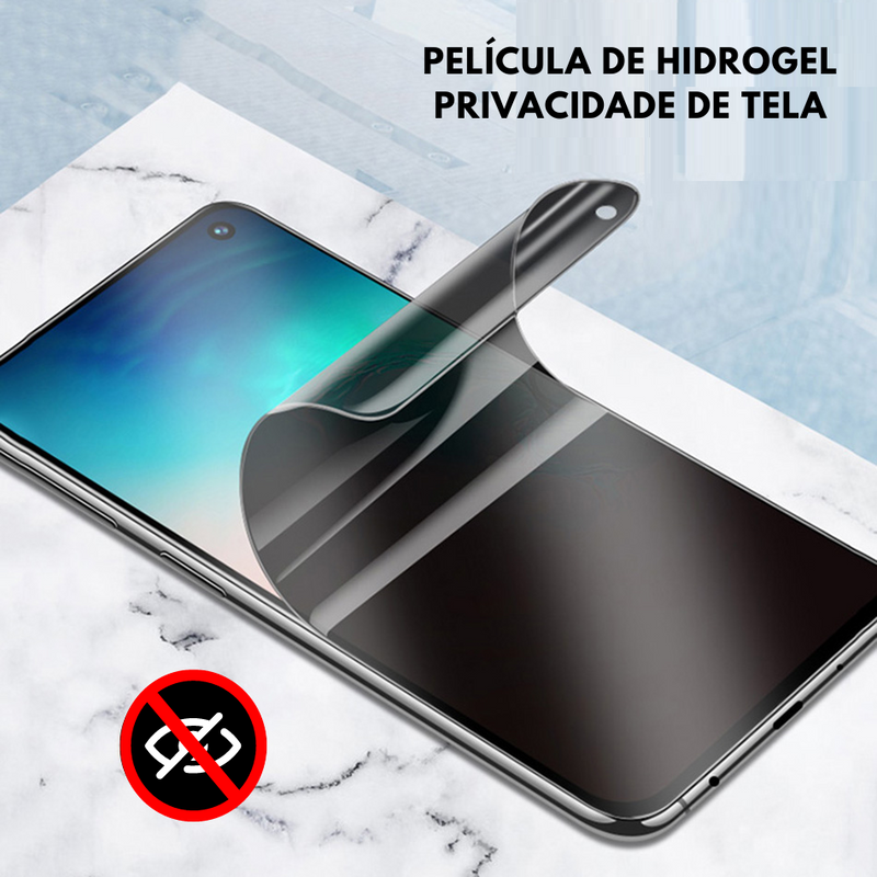 Película Protetora Hydrogel p/ Samsung com Tela de Privacidade (2 unidades)