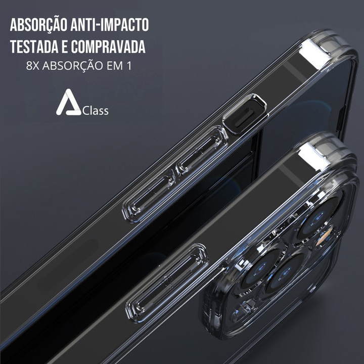 Capa iPhone de Vidro Temperado Transparente - HD Glass 2.0