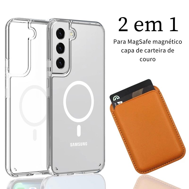 Case Samsung MagSafe com Carteira 2 em 1 (Linha S22)