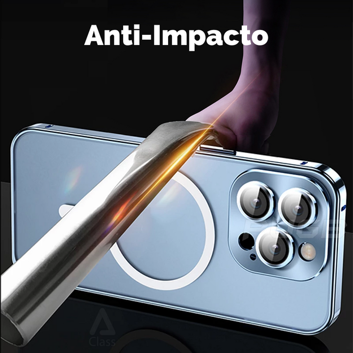 Case iPhone de Alumínio Anti-Impacto MagSafe