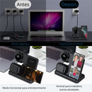 Carregador Sem Fio para Samsung 3 em 1 com Carregamento Rápido