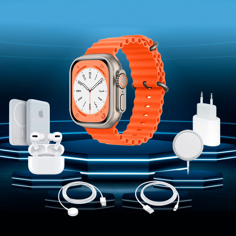 Kit Smartwatch 8 Ultra - 7 em 1