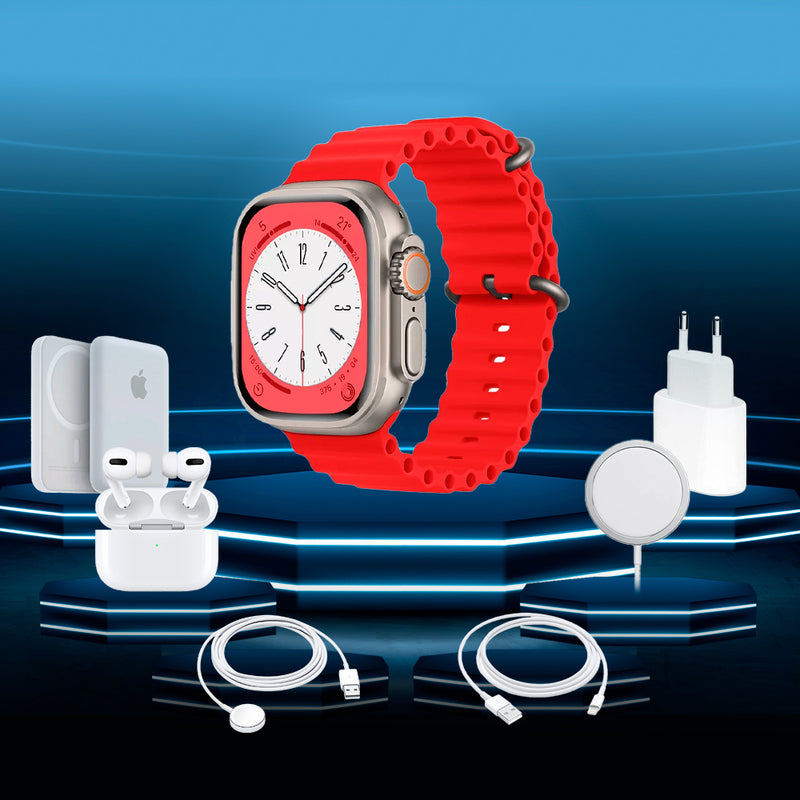 Kit Smartwatch 8 Ultra - 7 em 1