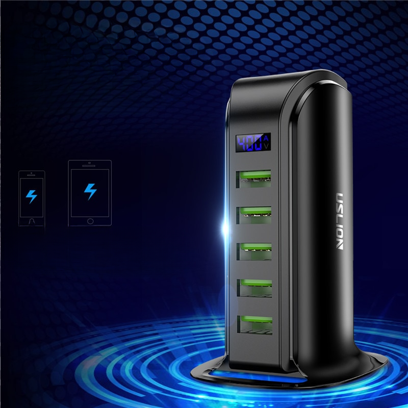 Multi Carregador USB com 5 Portas Uslion