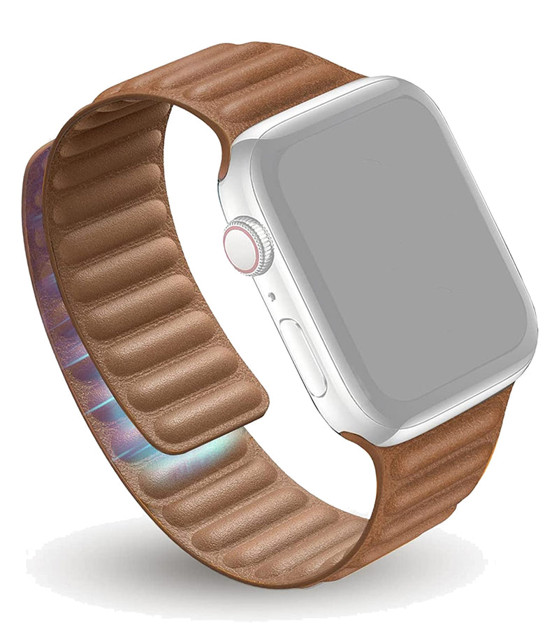 Pulseira Apple Watch Couro com Fecho Magnético