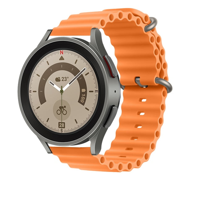 Pulseira Samsung Galaxy Watch de Silicone em Ondas