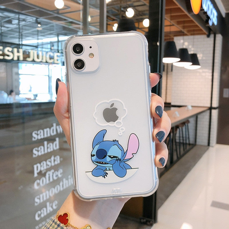 Case iPhone Lilo & Stitch Transparente II