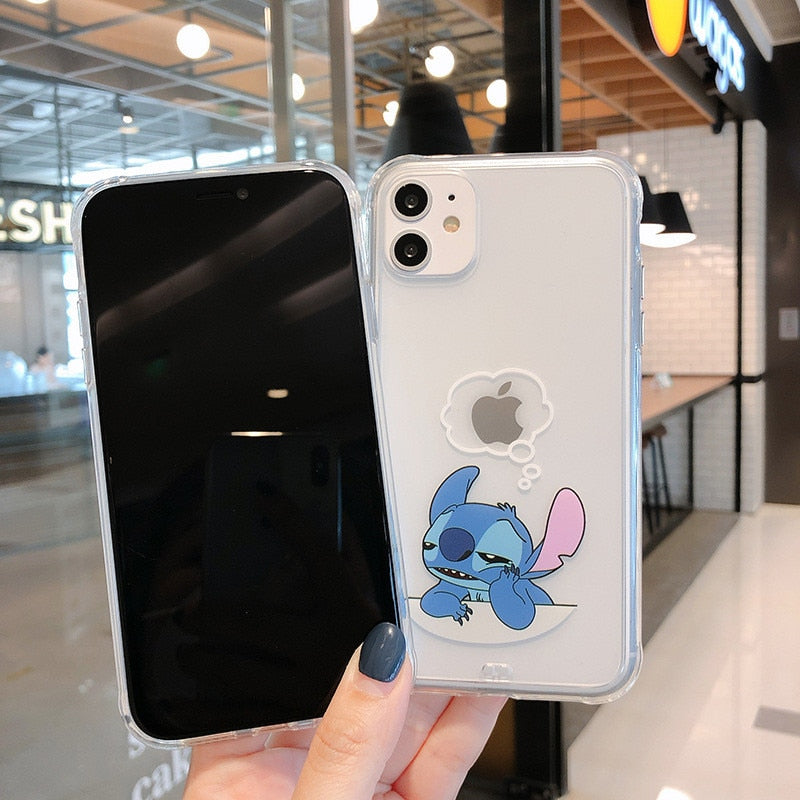 Case iPhone Lilo & Stitch Transparente II